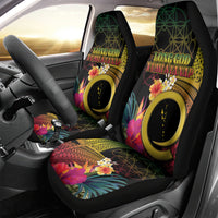 Vanuatu Selebretem 44th Indipendens Dei Car Seat Cover Sand Drawing Melanesian Vibes