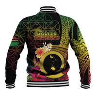 Vanuatu Shefa Day Baseball Jacket Sand Drawing Melanesian LT03 - Polynesian Pride
