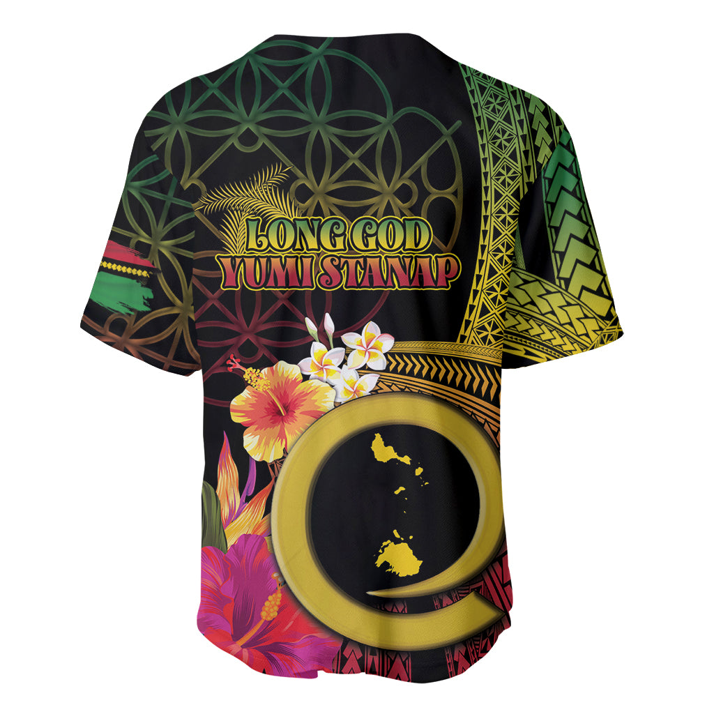 Vanuatu Shefa Day Baseball Jersey Sand Drawing Melanesian LT03 - Polynesian Pride