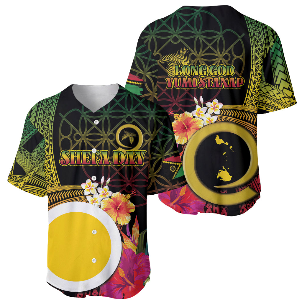 Vanuatu Shefa Day Baseball Jersey Sand Drawing Melanesian LT03 - Polynesian Pride