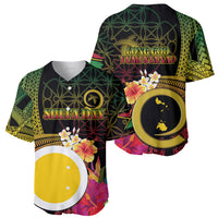 Vanuatu Shefa Day Baseball Jersey Sand Drawing Melanesian LT03 - Polynesian Pride