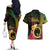 Vanuatu Shefa Day Couples Matching Off The Shoulder Long Sleeve Dress and Hawaiian Shirt Sand Drawing Melanesian
