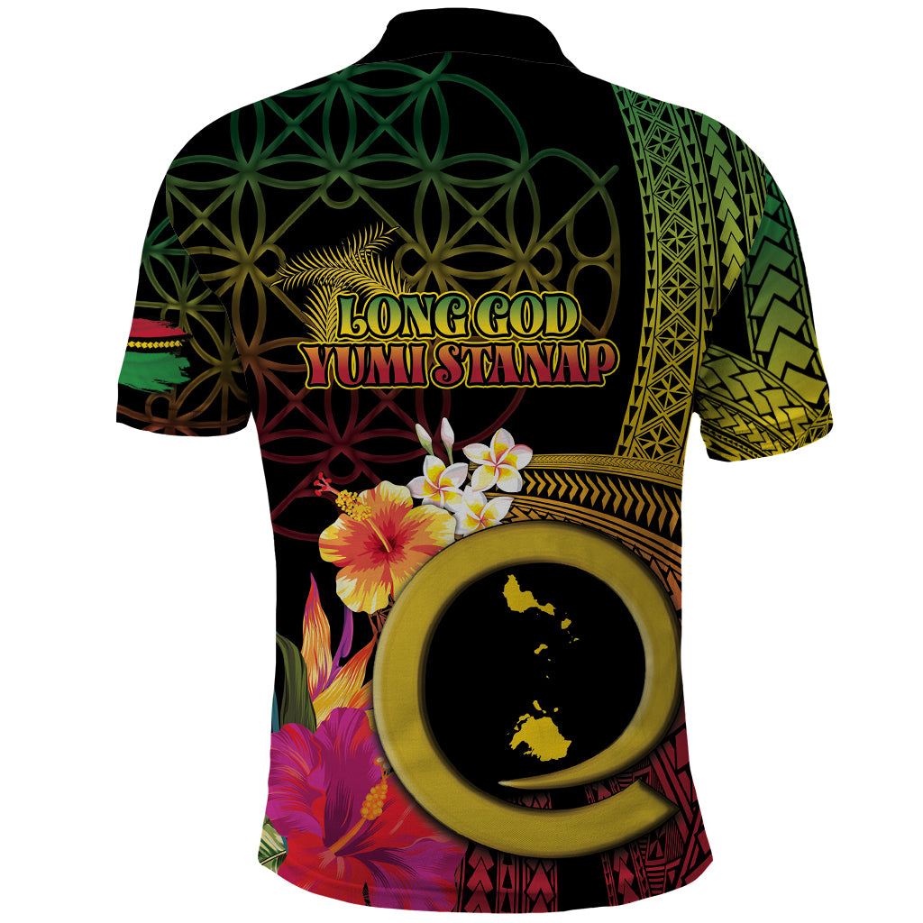 Vanuatu Shefa Day Polo Shirt Sand Drawing Melanesian