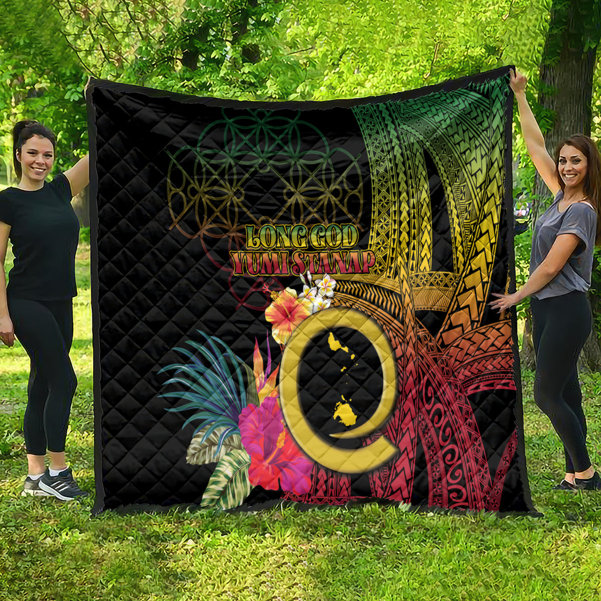 Vanuatu Shefa Day Quilt Sand Drawing Melanesian LT03 - Polynesian Pride