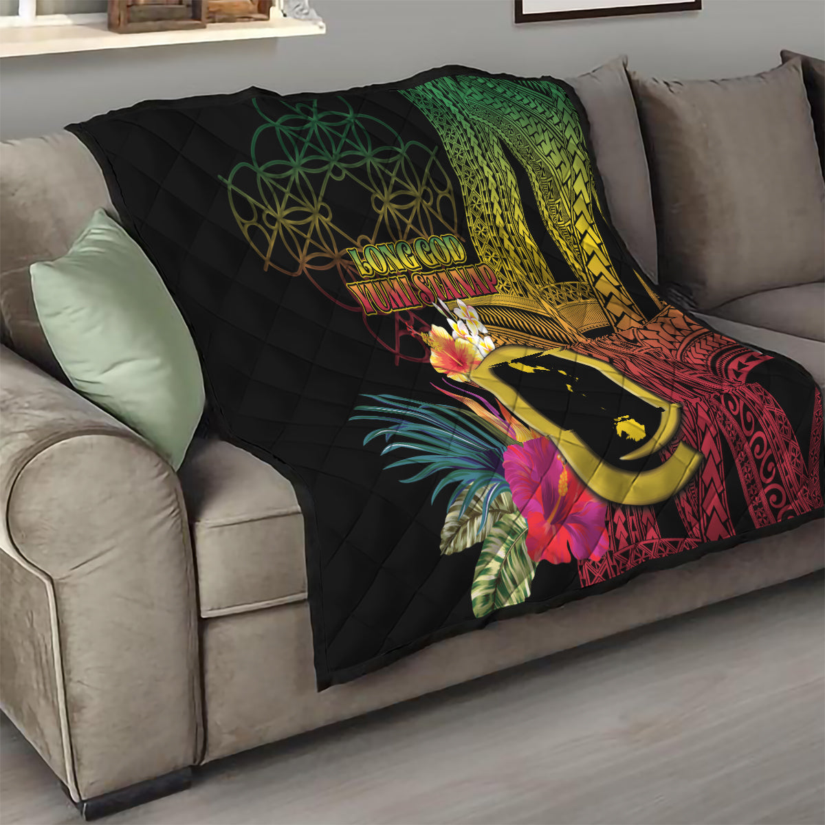 Vanuatu Shefa Day Quilt Sand Drawing Melanesian LT03 - Polynesian Pride