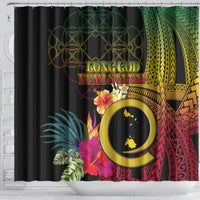 Vanuatu Shefa Day Shower Curtain Sand Drawing Melanesian LT03 - Polynesian Pride