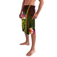 Hawaiian Reggae Music Lavalava Jamaica Singer Tribal Polynesian and Hibiscus