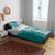 Aloha Polynesian Plumeria Flower Bedding Set Teal Color