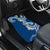 Aloha Polynesian Plumeria Flower Car Mats Blue Color