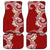 Aloha Polynesian Plumeria Flower Car Mats Red Color