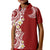 Aloha Polynesian Plumeria Flower Kid Polo Shirt Red Color