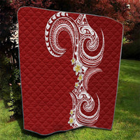 Aloha Polynesian Plumeria Flower Quilt Red Color LT03 - Polynesian Pride