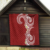 Aloha Polynesian Plumeria Flower Quilt Red Color LT03 - Polynesian Pride