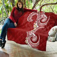 Aloha Polynesian Plumeria Flower Quilt Red Color LT03 - Polynesian Pride