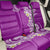 Aloha Polynesian Plumeria Flower Back Car Seat Cover Purple Color