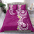 Aloha Polynesian Plumeria Flower Bedding Set Pink Color