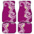 Aloha Polynesian Plumeria Flower Car Mats Pink Color