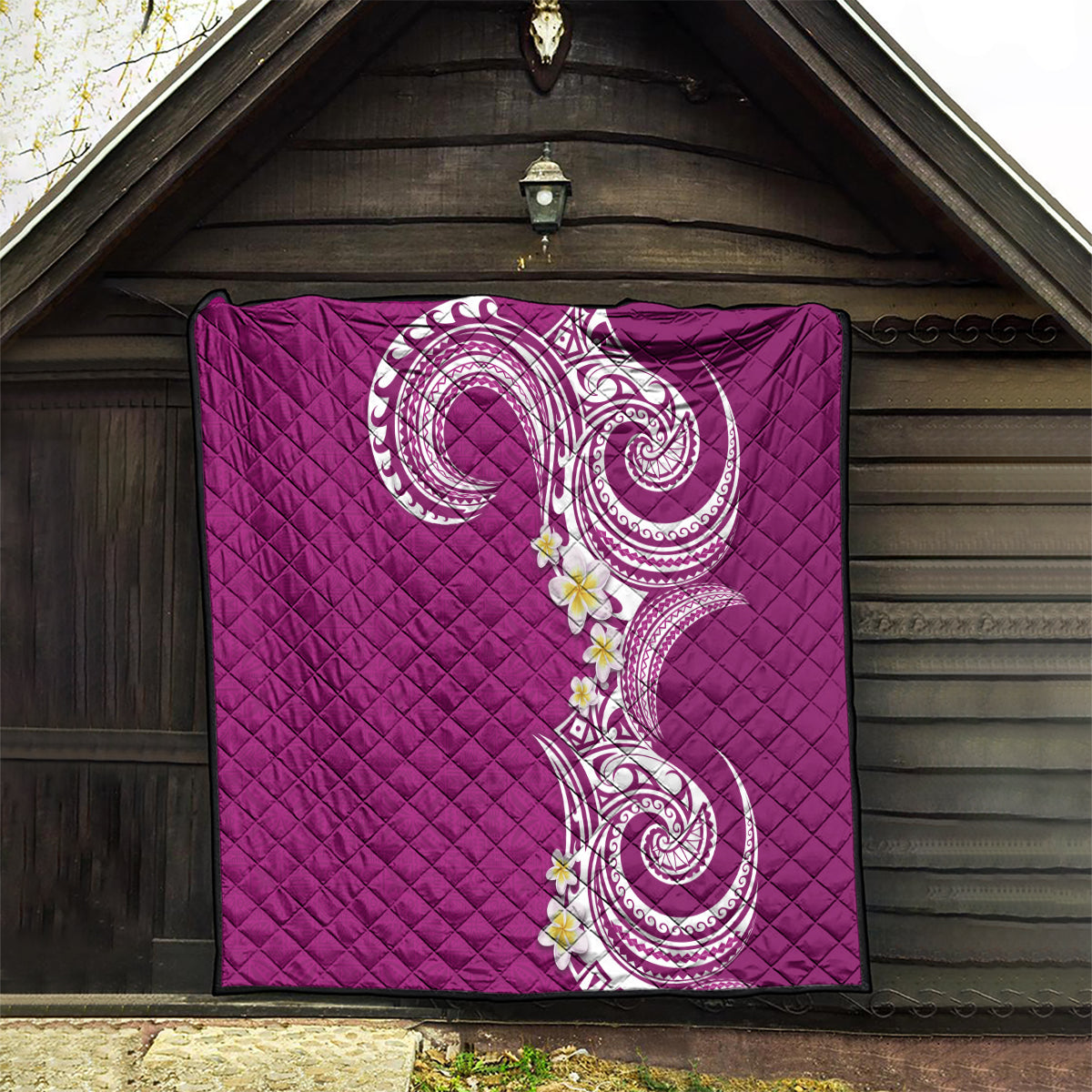 Aloha Polynesian Plumeria Flower Quilt Pink Color LT03 - Polynesian Pride
