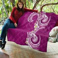 Aloha Polynesian Plumeria Flower Quilt Pink Color LT03 - Polynesian Pride