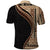 Samoa Siapo Motif and Tapa Pattern Half Style Polo Shirt Beige Color