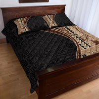 Samoa Siapo Motif and Tapa Pattern Half Style Quilt Bed Set Beige Color LT03 - Polynesian Pride