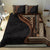 Samoa Siapo Motif and Tapa Pattern Half Style Bedding Set Black Color