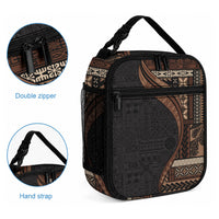 Samoa Siapo Motif and Tapa Pattern Half Style Lunch Bag