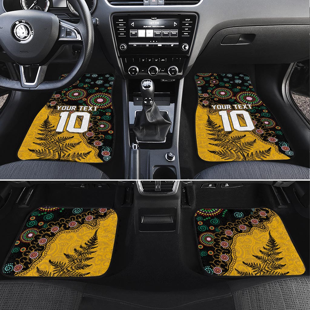 Custom New Zealand and Australia Rugby Car Mats Maori Warrior With Aboriginal Version