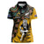 Custom New Zealand and Australia Rugby Women Polo Shirt Maori Warrior With Aboriginal Version