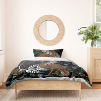 New Zealand Fern and Australia Emu Bedding Set Aboriginal Mix Maori Pattern