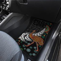 New Zealand Fern and Australia Emu Car Mats Aboriginal Mix Maori Pattern