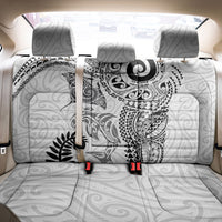 Aotearoa Maori Sea Animals Tribal Back Car Seat Cover Manta Ray and Shark Moko Pattern White Color LT03 - Polynesian Pride