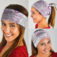 Aotearoa Maori Sea Animals Tribal Neck Gaiter Manta Ray and Shark Moko Pattern Pink Color LT03 - Polynesian Pride