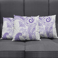 Aotearoa Maori Sea Animals Tribal Pillow Cover Manta Ray and Shark Moko Pattern Purple Color LT03 - Polynesian Pride
