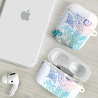 Aotearoa Maori Sea Animals Tribal AirPods Case Manta Ray and Shark Moko Pattern Sweet Pastel LT03 - Polynesian Pride