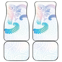 Aotearoa Maori Sea Animals Tribal Car Mats Manta Ray and Shark Moko Pattern Sweet Pastel LT03 - Polynesian Pride