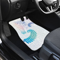 Aotearoa Maori Sea Animals Tribal Car Mats Manta Ray and Shark Moko Pattern Sweet Pastel LT03 - Polynesian Pride