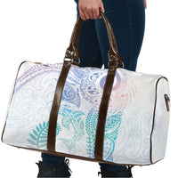 Aotearoa Maori Sea Animals Tribal Travel Bag Manta Ray and Shark Moko Pattern Sweet Pastel LT03 - Polynesian Pride