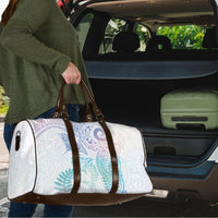 Aotearoa Maori Sea Animals Tribal Travel Bag Manta Ray and Shark Moko Pattern Sweet Pastel LT03 - Polynesian Pride