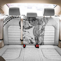 Hawaiian Manta Ray Tribal Back Car Seat Cover Polynesian Art Motifs White Color LT03 - Polynesian Pride