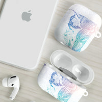 Hawaiian Manta Ray Tribal AirPods Case Polynesian Art Motifs Sweet Pastel LT03 - Polynesian Pride