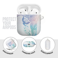 Hawaiian Manta Ray Tribal AirPods Case Polynesian Art Motifs Sweet Pastel LT03 - Polynesian Pride