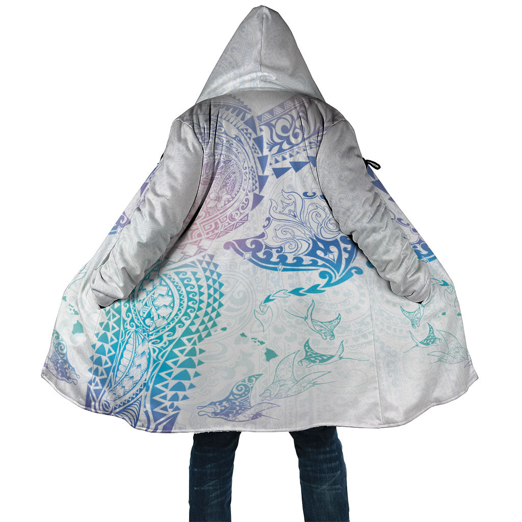 Hawaiian Manta Ray Tribal Cloak Polynesian Art Motifs Sweet Pastel LT03 Unisex Multicolor - Polynesian Pride