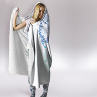 Hawaiian Manta Ray Tribal Hooded Blanket Polynesian Art Motifs Sweet Pastel LT03 - Polynesian Pride
