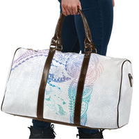 Hawaiian Manta Ray Tribal Travel Bag Polynesian Art Motifs Sweet Pastel LT03 - Polynesian Pride
