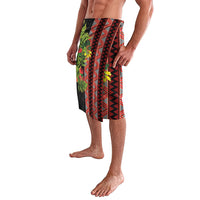 Maori Tukutuku Lavalava with Ferns Pohutukawa and Kowhai Tribal Moko Patterns