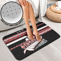 New Zealand Christmas Bathroom Set Funny Santa Claus Haka Dance with Tukutuku