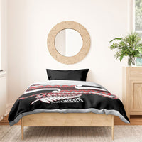 New Zealand Christmas Bedding Set Funny Santa Claus Haka Dance with Tukutuku