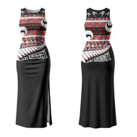 New Zealand Christmas Family Matching Tank Maxi Dress and Hawaiian Shirt Funny Santa Claus Haka Dance with Tukutuku