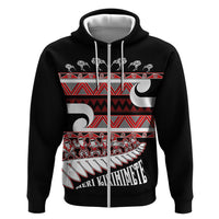 New Zealand Christmas Hoodie Funny Santa Claus Haka Dance with Tukutuku